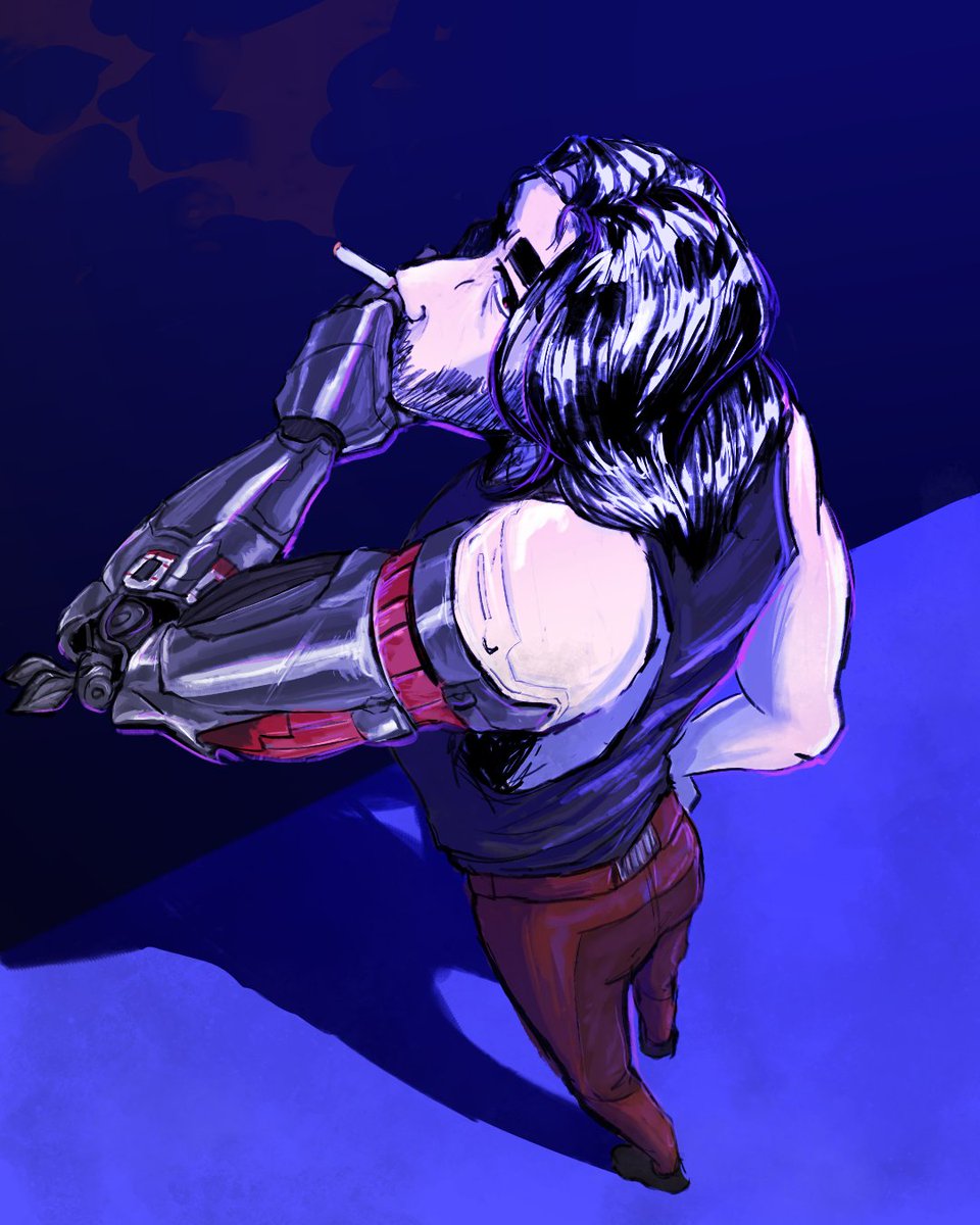 birbado's tweet photo. u would not BELIEVE what i did for the last 4 days straight #Cyberpunk2077 #johnnysilverhand https://t.co/embixNZGtS