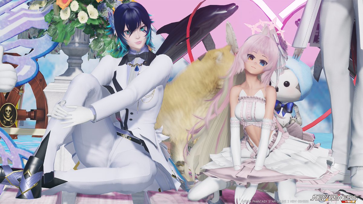 0_RayLuna's tweet photo. イベント中の撮影ー
天使？が奥に居る・・・！
#メンテの日じゃないけどssを貼る 
#まだ見ぬアークスと繋がりたい #PSO2NGS_SS
#ジューンブライド #ウェディングコーデ https://t.co/uwIDYco73r