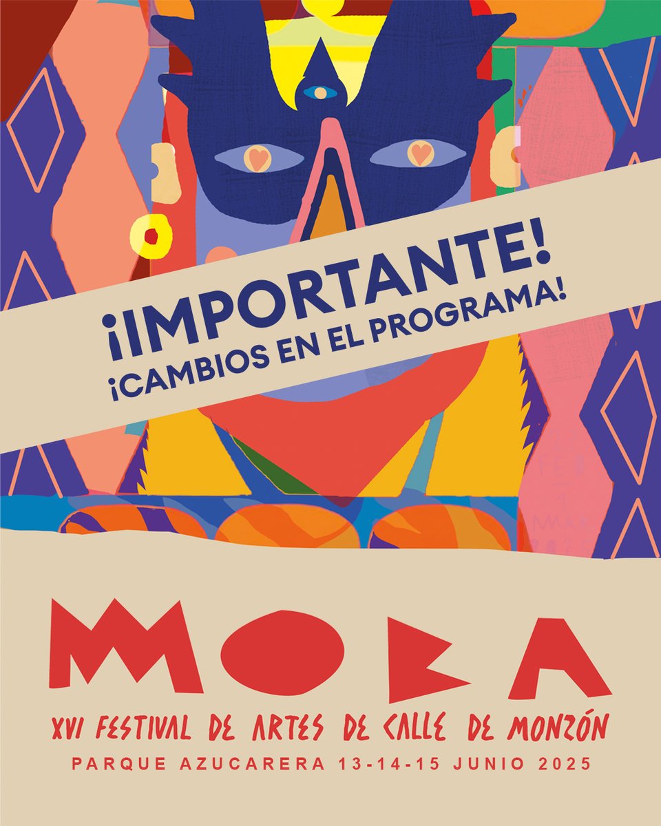 Monzón Cultural (@monzoncultural) on Twitter photo 🎪 ¡El #MOBA2025 continúa hoy domingo!
📍 Chimenea Azucarera
19:30 · Don Bártulos – <a href="/CiviCiviac/">CIVI-CIVIAC PRODUC.</a>
📍 Anfiteatro Labordeta
20:30 · Todo bien – Cía. Curolles
21:30 · Audición fin de curso – EMMMO
¡Os esperamos para despedir el festival como se merece!
#Monzón #ArtesDeCalle 🎪 ¡El #MOBA2025 continúa hoy domingo!
📍 Chimenea Azucarera
19:30 · Don Bártulos – <a href="/CiviCiviac/">CIVI-CIVIAC PRODUC.</a>
📍 Anfiteatro Labordeta
20:30 · Todo bien – Cía. Curolles
21:30 · Audición fin de curso – EMMMO
¡Os esperamos para despedir el festival como se merece!
#Monzón #ArtesDeCalle