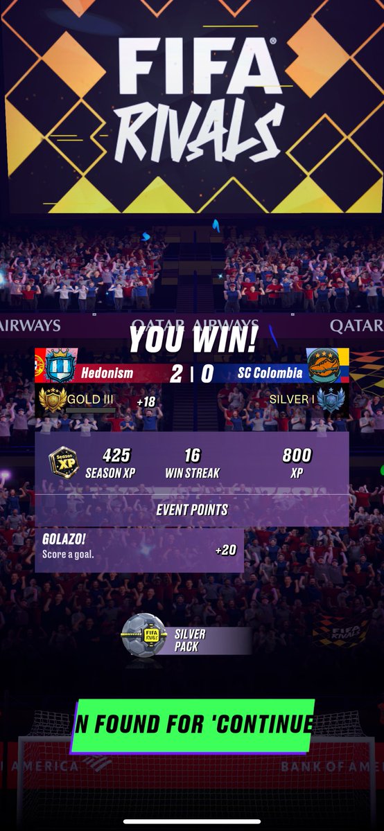 16 win streak feeling unbeatable rn
If any of yall want to get it <a href="/FIFARivals/">FIFA Rivals</a>