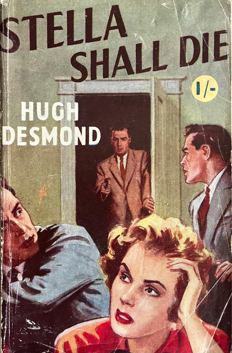 Stella Shall Die by Hugh Desmond (Kathleen Lindsay) (Streamline Publications Limited, 1959). #StellaShallDie #HughDesmond #1950s #books #book #paperback #CoverArt #artwork #cover #crime #MYSTERY #thriller #thrillers #thrillerbooks #KathleenLindsay