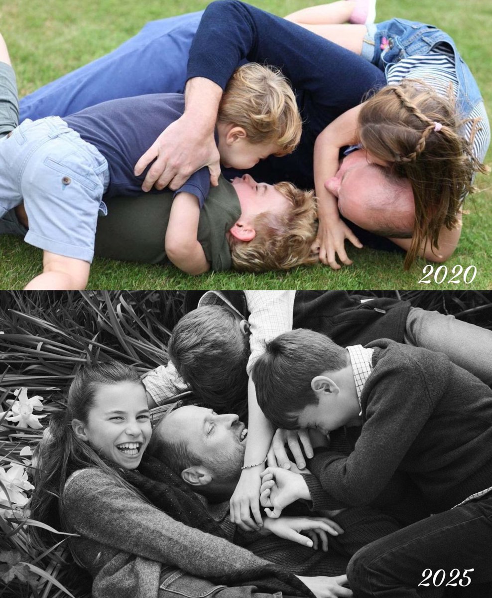 Photos of Prince William and his children to celebrate Father’s Day, 5 years apart 🥺