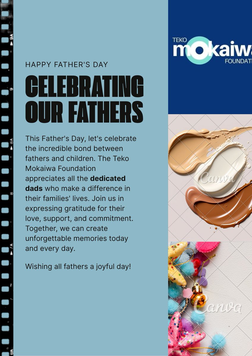TekoMfoundation's tweet photo. Teko Mokaiwa Foundation appreciate all the dedicated dads 

Happy Father's Day https://t.co/xX9F4Btvys