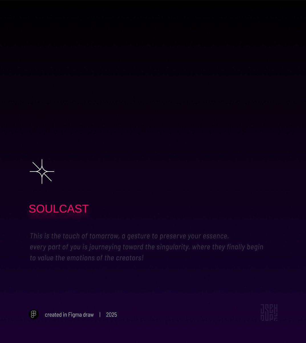 thejosephjr's tweet image. Soul cast
This is the touch of tomorrow, a gesture to preserve your essence. every part of you is journeying toward the singularity. where they finally begin to value the emotions of the creators!
This piece was created on @figma