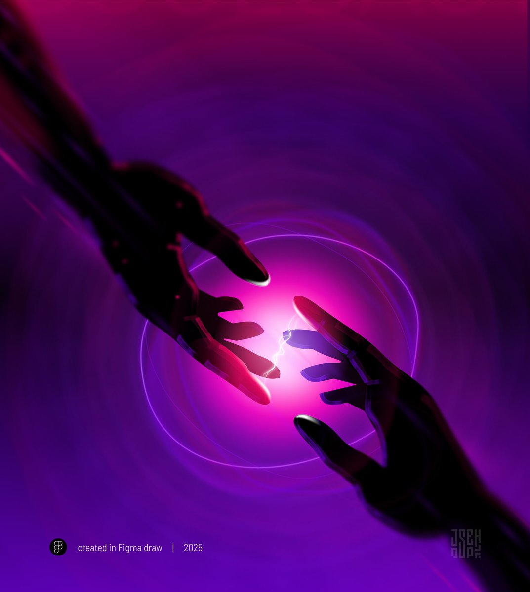 thejosephjr's tweet image. Soul cast
This is the touch of tomorrow, a gesture to preserve your essence. every part of you is journeying toward the singularity. where they finally begin to value the emotions of the creators!
This piece was created on @figma