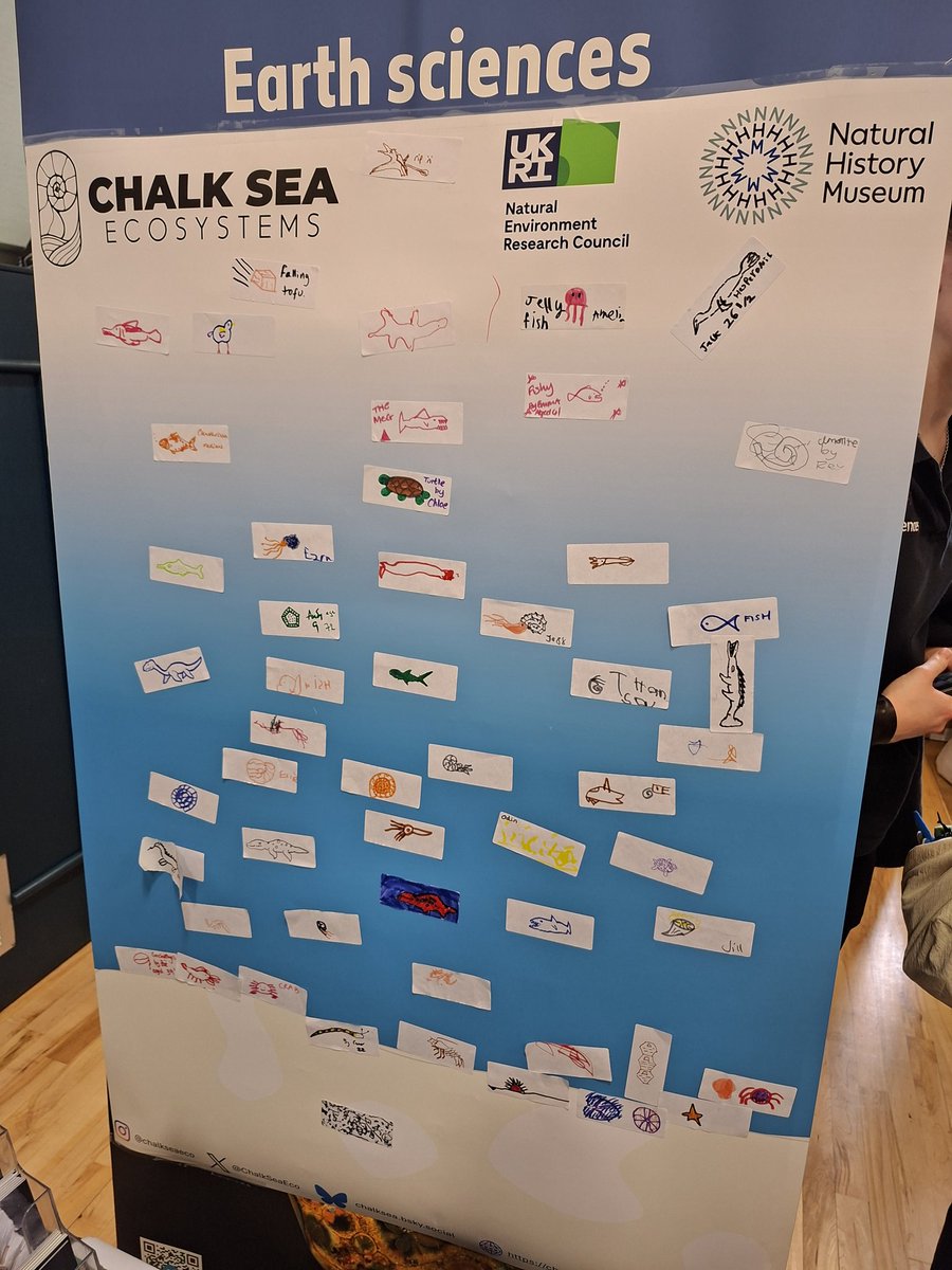It's the final day of <a href="/FF_LymeRegis/">Lyme Regis Fossil Festival</a> for 2025! Still time to join our team in The Hub to learn about our science reconstructing #Cretaceous ecosystems, handle some chalk fossils from <a href="/NHM_London/">Natural History Museum</a>, and draw your own #ChalkSea creatures.