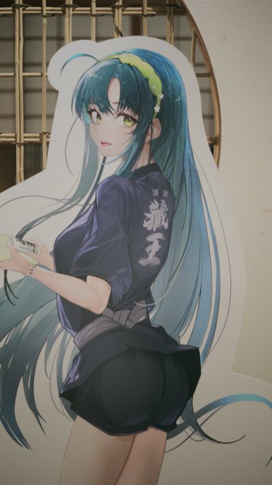 蔵王酒造店さんのずんちゃんパネル、めちゃくちゃ色っぽいし綺麗だし良かった 