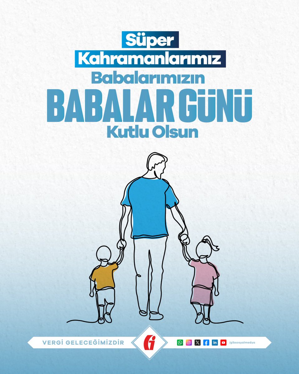 Başta kahraman şehitlerimizin babaları olmak üzere tüm babalarımızın Babalar Günü'nü kutluyorum. 

Ahirete göç etmiş babalara ise Allah’tan rahmet diliyorum.

#BabalarGünü