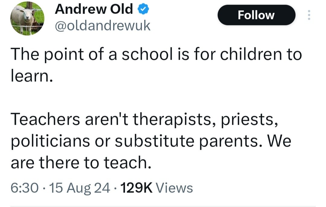 🧵 The problem with this view of school is that it ignores 200,000+ years of human history where children learned in relationship to their extended family. 

As psychologist Prof. Louis Cozolino explains, the brain functions best when children feel 'protected &amp; connected'