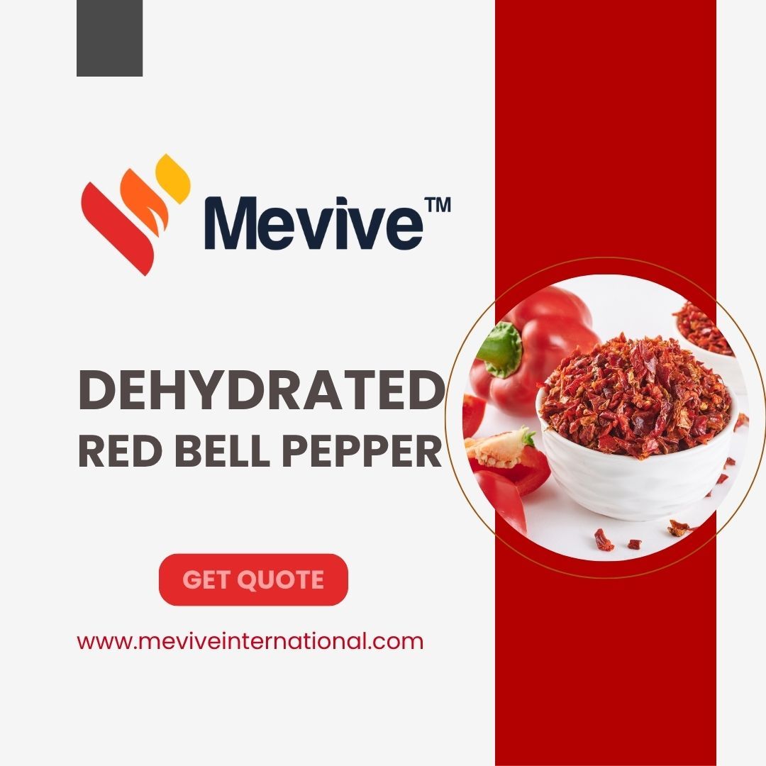 MeviveIntl's tweet image. Fresh & Bold! Mevive’s Red Bell Pepper Powder Shines 🌶️
Mevive’s dehydrated red bell pepper powder brings fresh flavor to snacks, sauces & more! Perfect for B2B. 🌟 Contact us to elevate your products! #RedBellPepper #FoodIngredients #MeviveInternational
