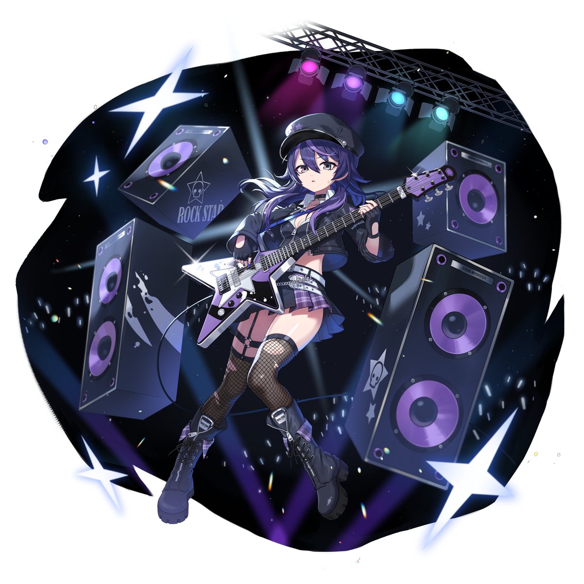 [소울워커] 락밴드 다나 일러스트 작업했습니다.