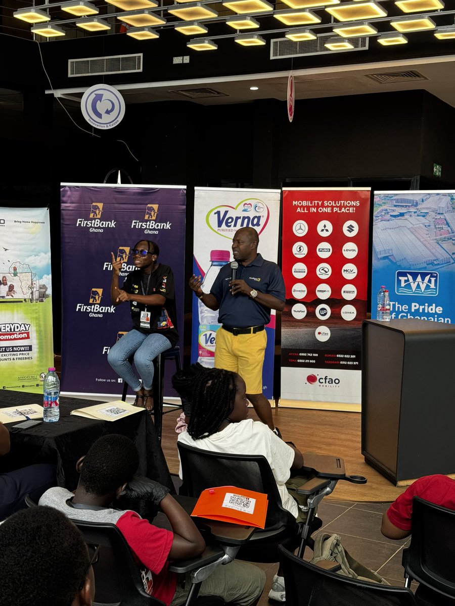 FirstBankGhana's tweet photo. In celebration of Father’s Day, we collaborated with Shecanic to organize a beginner’s auto workshop; a practical experience aimed at equipping working-class fathers and their kids with vital vehicle safety and maintenance knowledge. It turned out to be a day filled with learning, joy, and unforgettable moments. @Shecanic_gh 

  #YouFirst #FirstBankGhana