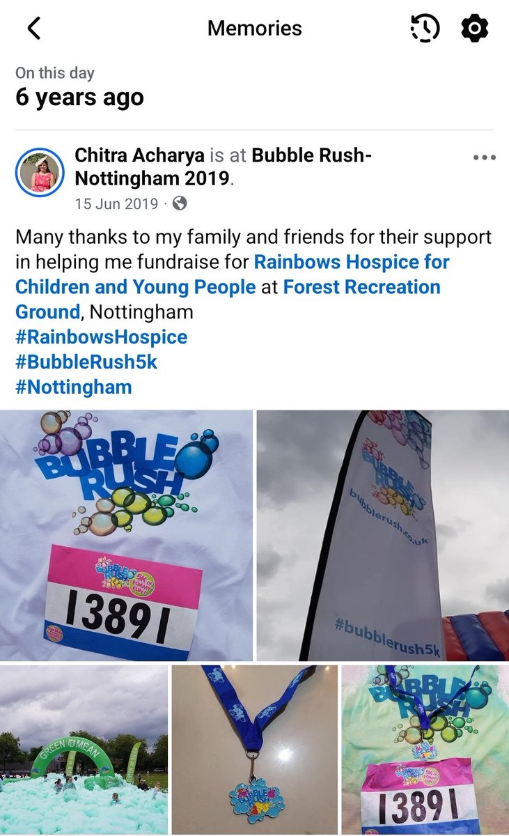 Dr Chitra Acharya (@chitraacharya) on Twitter photo 2019 - Enjoyed running in the bubbles for <a href="/RainbowsHospice/">Rainbows Hospice</a> 🏃🏾♀️
I was covered in bubbles from head to toe 😂 2019 - Enjoyed running in the bubbles for <a href="/RainbowsHospice/">Rainbows Hospice</a> 🏃🏾♀️
I was covered in bubbles from head to toe 😂