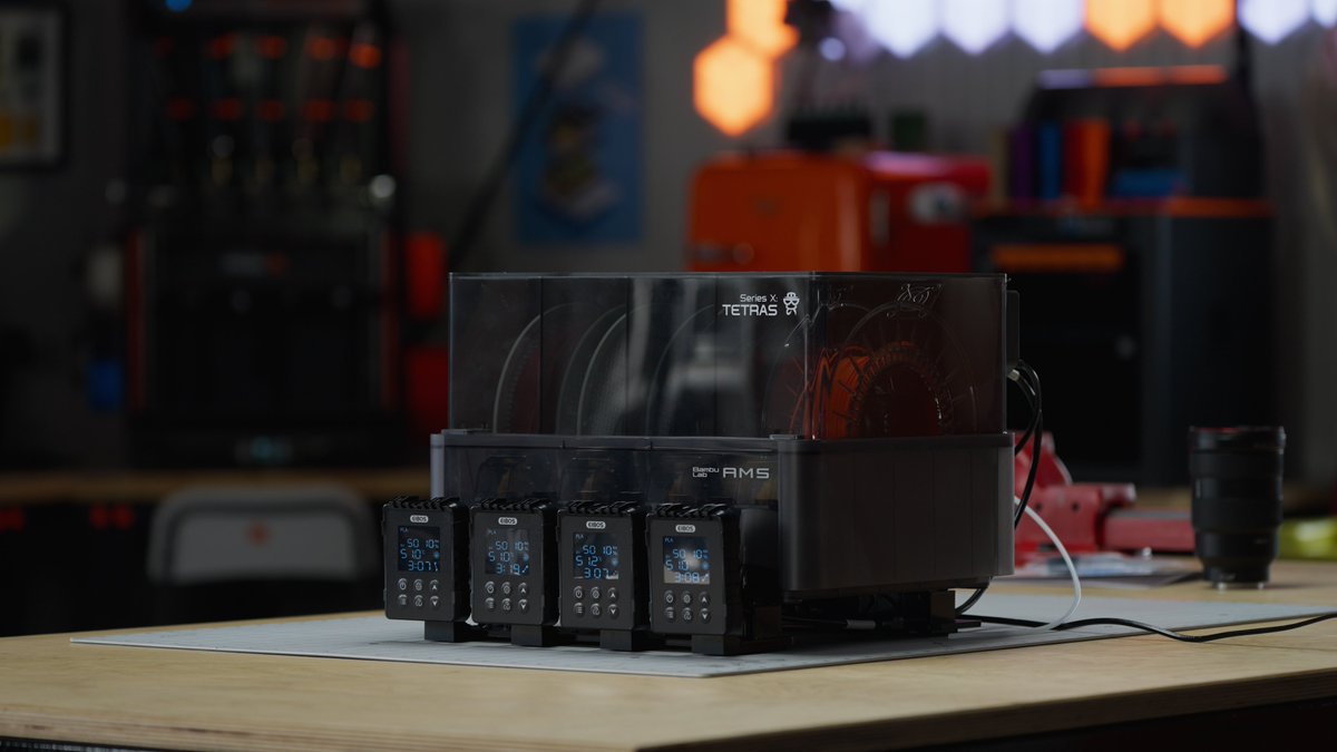 Dir fehlt die Trocknungsfunktion beim original AMS von Bambu Lab? Mit dem Eibos Tetras kannst du diese in wenigen Minuten nachrüsten und erhälst mehr Funktionen als mit dem neuen AMS 2 Pro. Alle Details gibt es im neusten Video! youtu.be/wuUkZ9jVTFk