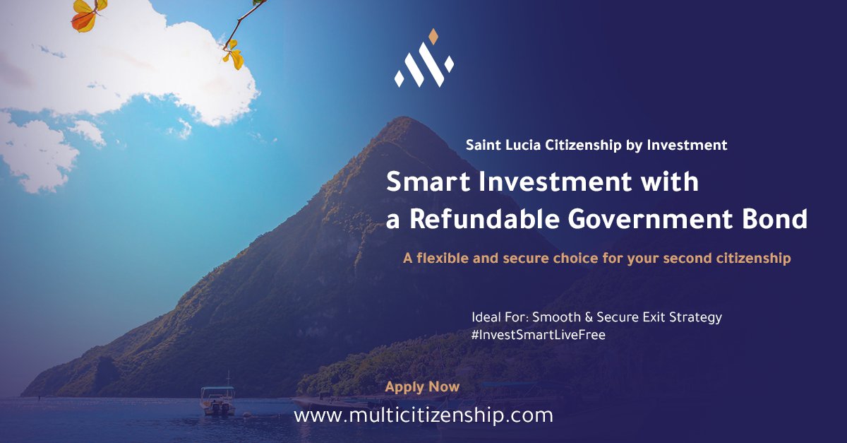 Saint Lucia’s CBI program offers a unique path — one of the options is refundable government bonds, ideal for investors who want both security and global access.
multicitizenship.com
🇯🇴 Jordan: +962 7 9291 9995 | +962 7 7008 8880 
🇸🇦 KSA: +966 54 804 4243