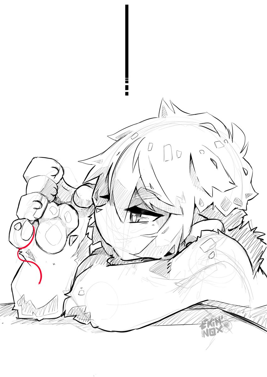 EkihNox's tweet image. Art Therapy N°2 
[赤い糸]