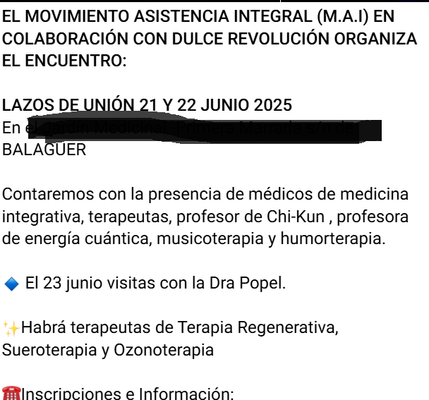 Repiten mil veces la palabra "amor" para captar a incautos y personas desesperadas pero esta es una terrible reunión de pseudoterapias con la participación de la suspendida y sancionada Popel #SaludsinBulos #StopPseudociencias