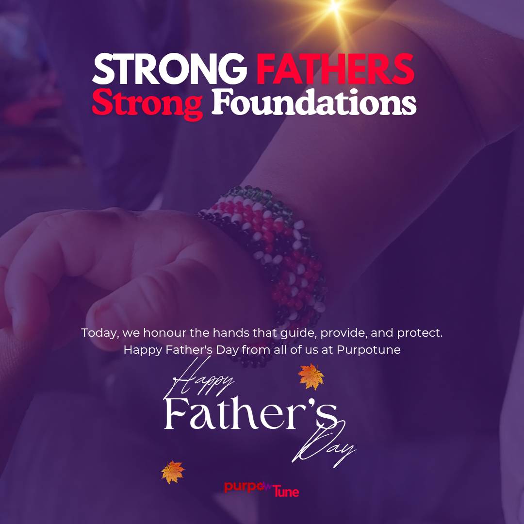 Purpotune's tweet photo. Strong fathers. Strong foundations.

Today, we honour the men whose leadership starts at home with presence, patience, and purpose.

To every dad and father figure who leads with love - Happy #FathersDay! https://t.co/Tn2okuvi0D