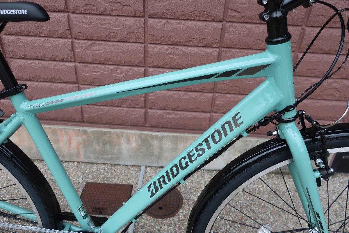 rinyou3's tweet photo. ブリヂストンサイクル　TB-1新色です。
ビアンキのチェレステにちょっと似てます😀 https://t.co/MY408L3333