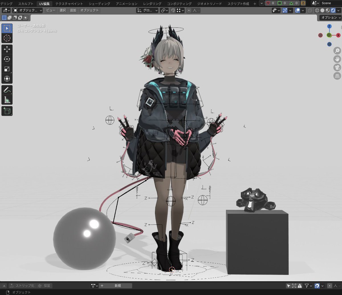 次何作るか考えながら
#b3d #blender #arknight