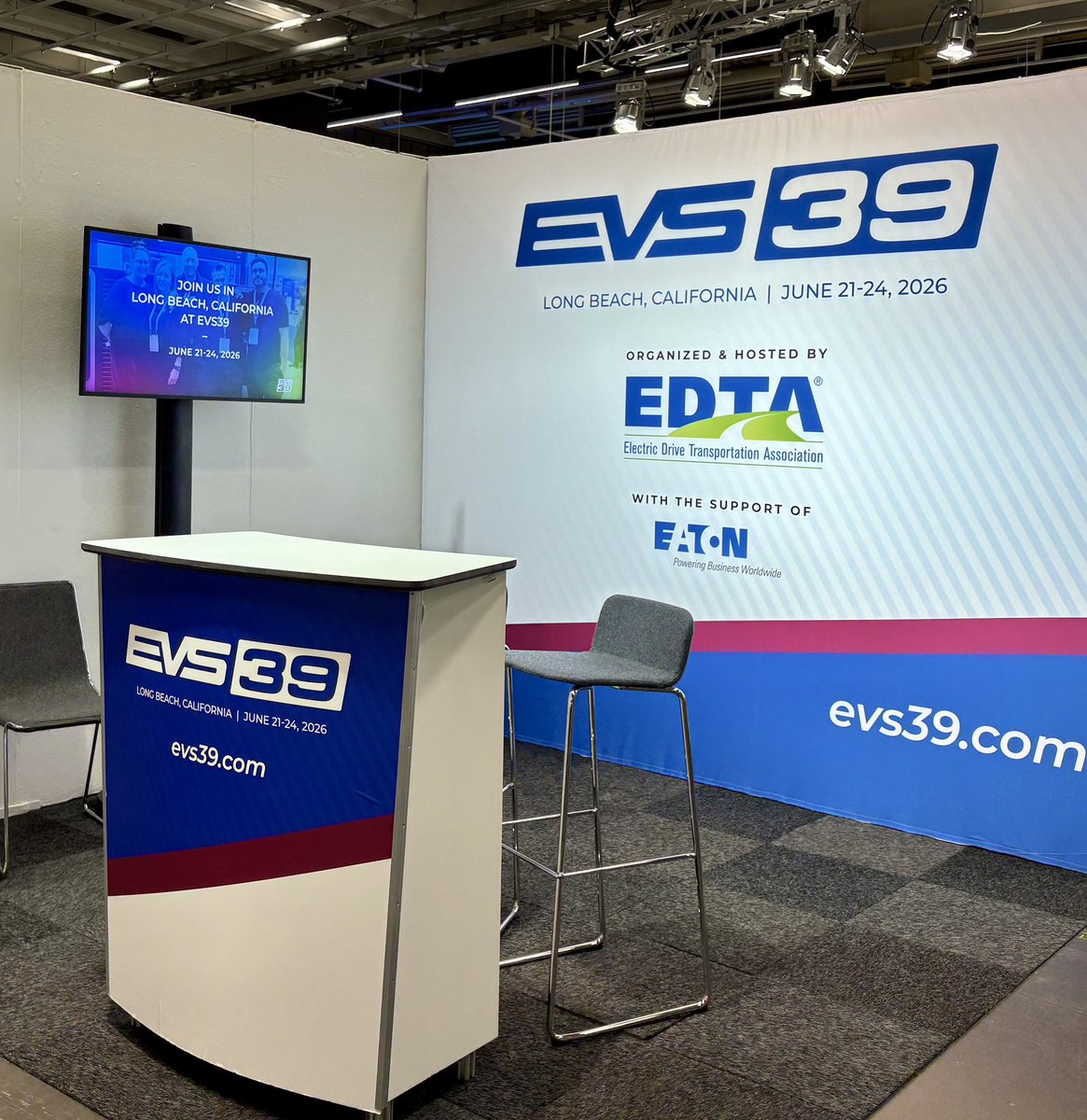 📍 Long Beach, CA
🗓️ June 21–24, 2026

Visit the EDTA team at #EVS38, Booth D-11-02 to ask questions, get details, and reserve your space for EVS39. 

The global electric mobility community will be there #EVS39. Save the date—and get ready to move the future forward. ⚡

#EVS39