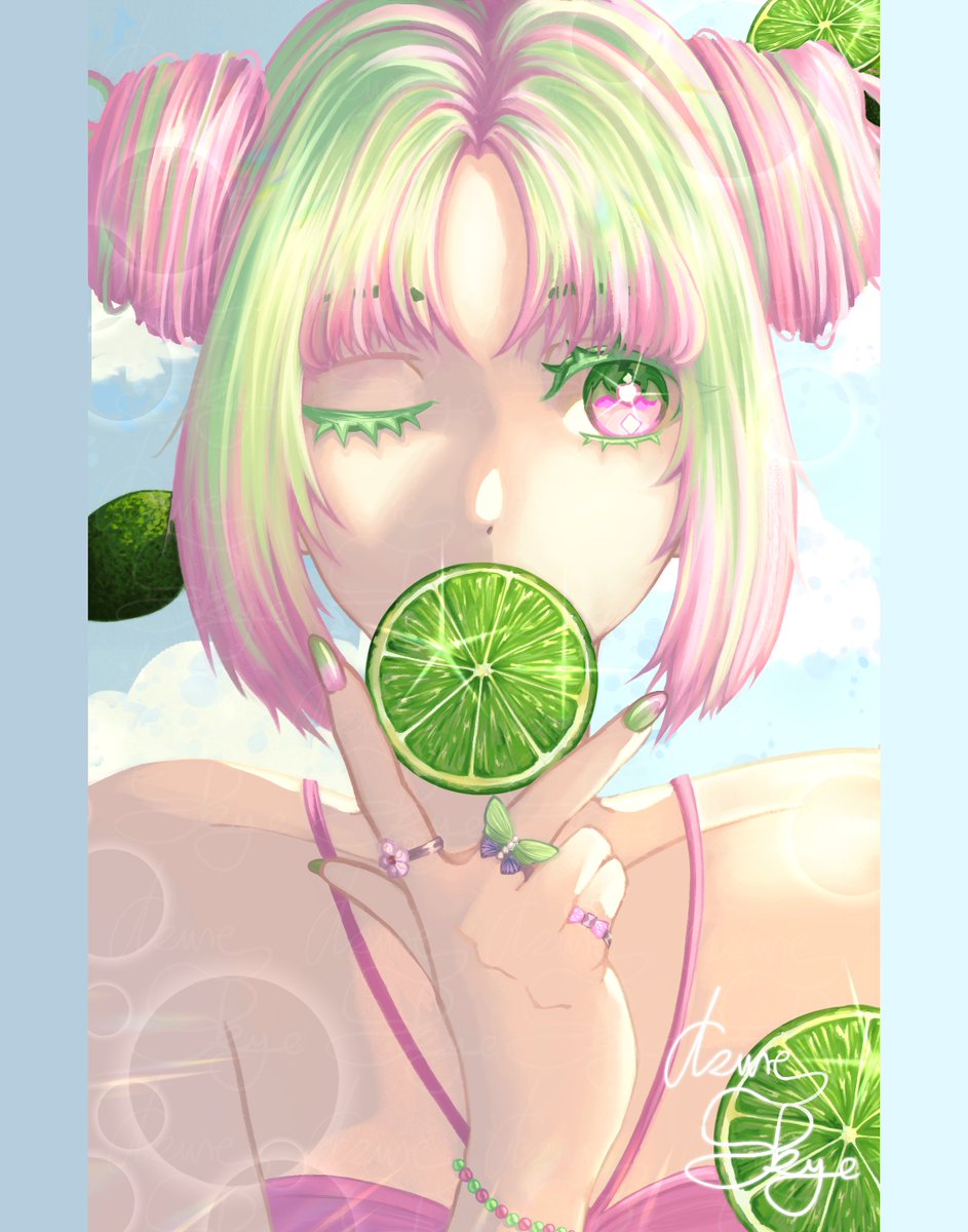 AzureSkyeArt's tweet photo. πβπ©school is finally over, so I'm drawing a SUMMER-THEMED ILLUSTRATION!
Speedpaint: https://t.co/aZ989DouA9
#art #digitalart #drawing #illustration #artwork #illustration #clipstudiopaint #ocdrawing #summer #summerart #lime #limedrawing #cute #cutegirl #cuteart #foodart https://t.co/sEbtCJVJaN