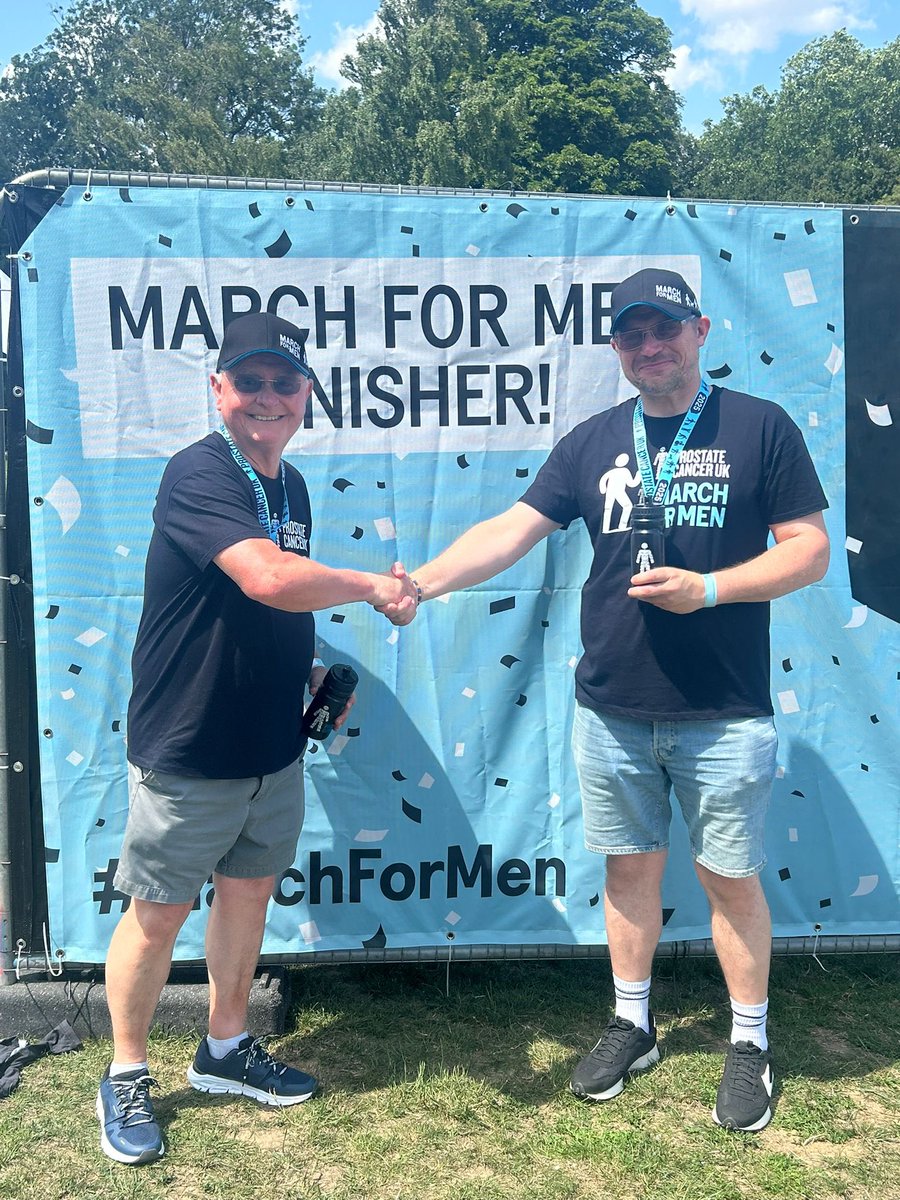 DaveWebster1983's tweet photo. So me and the old man @btcctopfan completed a 5km yesterday round Battersea for @ProstateUK, wonderful way to celebrate Father’s Day with my hero https://t.co/6g8oYkTve5