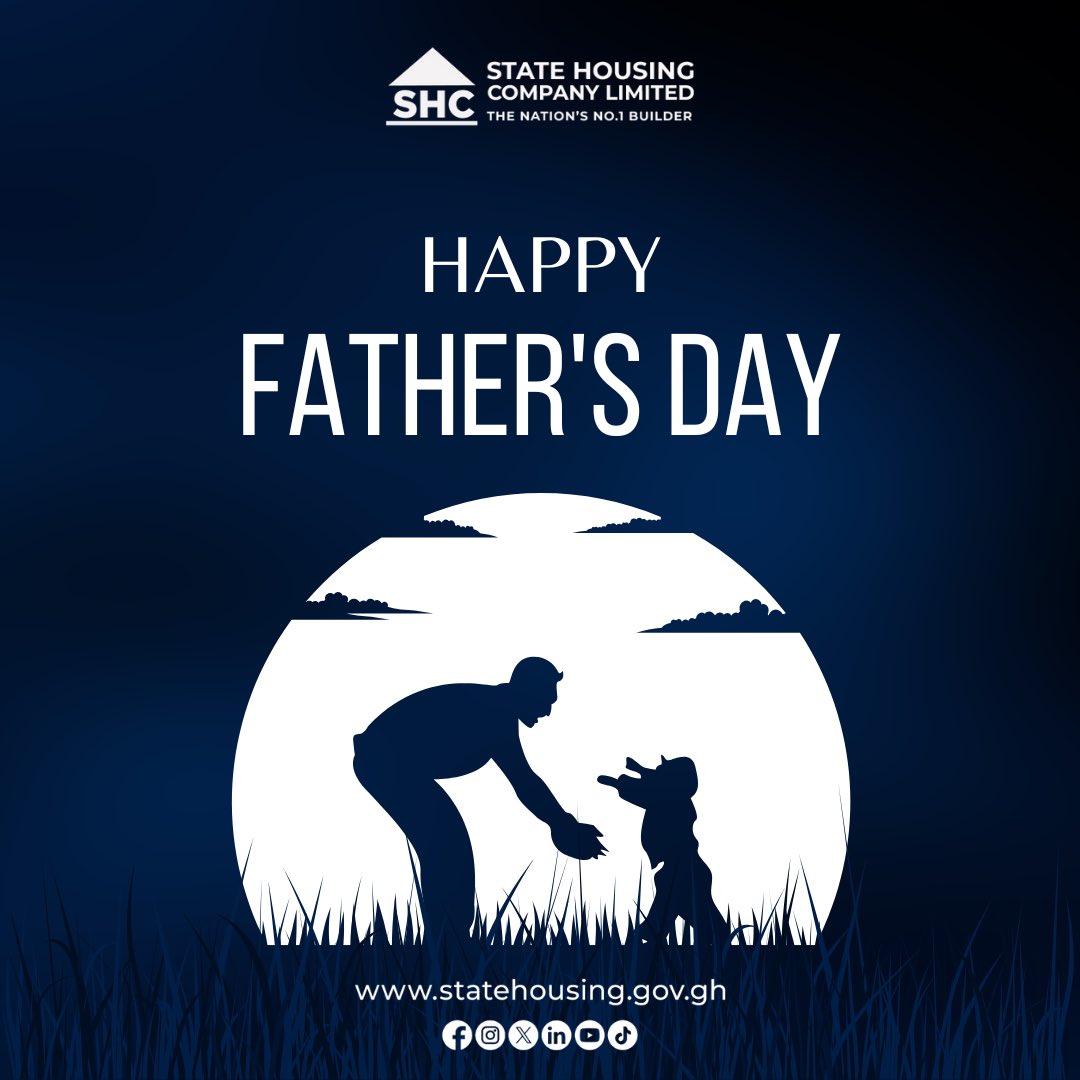 statehousing_gh's tweet image. At State Housing Company Limited, we honor the fathers who nurture dreams, shelter hopes, and shape futures.
Happy Father’s Day!
#SHCL
#Statehousingcompanyltd
#Buildingforgenerations
#Shapingcommunities
#Fathersday