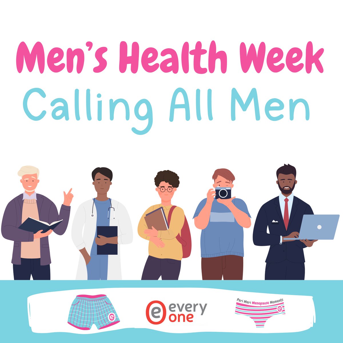 📢 It’s Men’s #Health Week &amp; We Are Calling All Men 📢

#Men and menopause online sessions to help you feel less pants 👉 every-one.org.uk/what-we-do/men…

Take part in our #survey and help other people feel less pants about the #menopause 👉 forms.office.com/e/nHBaErF6eE

#menshealthweek