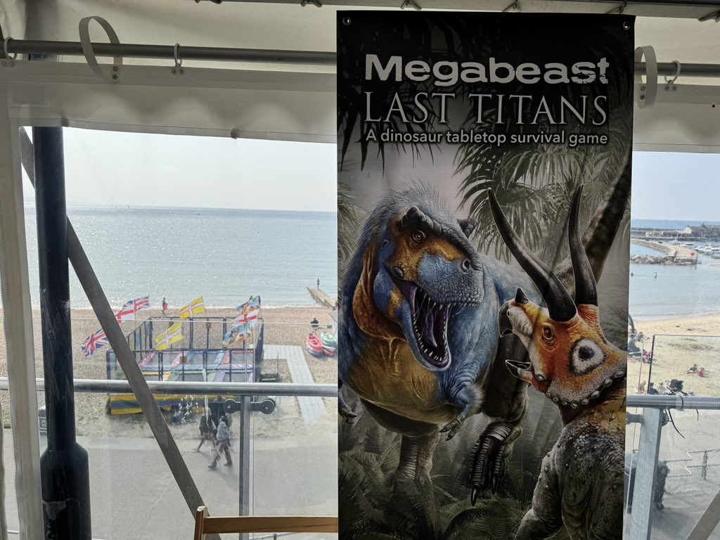 MegabeastGames's tweet image. Day two of the #fossilfestival wranglers getting ready for the day with local pistachio pastries... great start