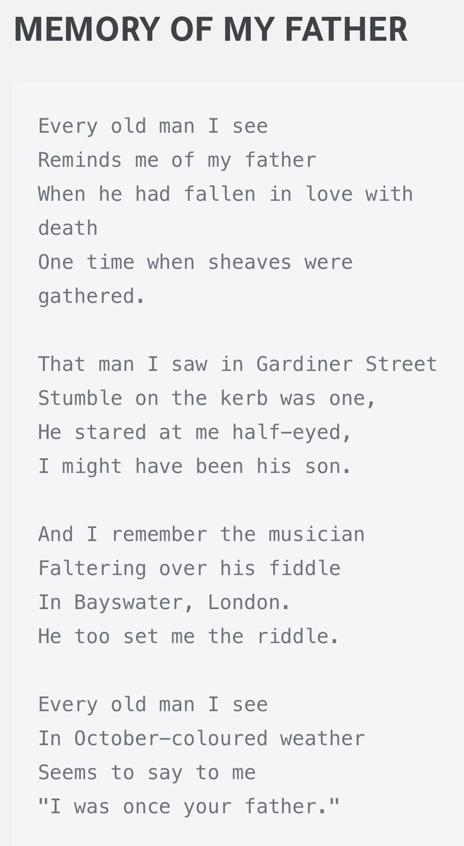 sccenglish's tweet photo. Patrick Kavanagh. #fathersday https://t.co/0BnMGzNZp7