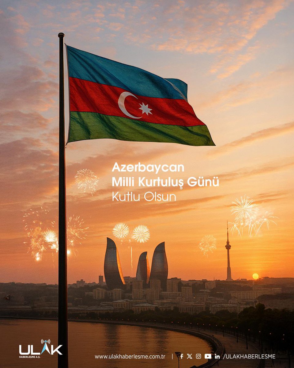 Can Azerbaycan’ın Millî Kurtuluş Günü’nü en içten dileklerimizle kutluyor; barış, istikrar ve kardeşlik içinde nice güçlü yarınlar diliyoruz. #BirMilletİkiDevlet

We extend our heartfelt congratulations on the National Salvation Day of the brotherly nation of Azerbaijan, and wish