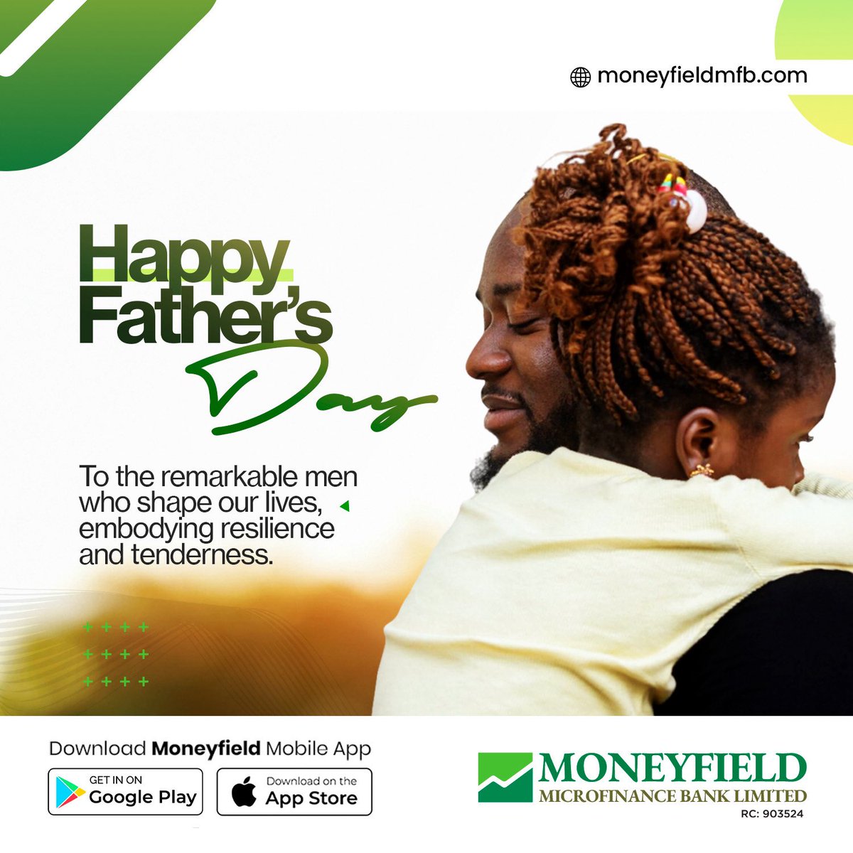 moneyfieldmfb's tweet image. Happy Father’s Day!
Today, we honour the remarkable men who shape our lives with resilience, strength, and tenderness.
Thank you for showing up, standing strong, and leading with love.
💚 From all of us at Moneyfield Microfinance Bank