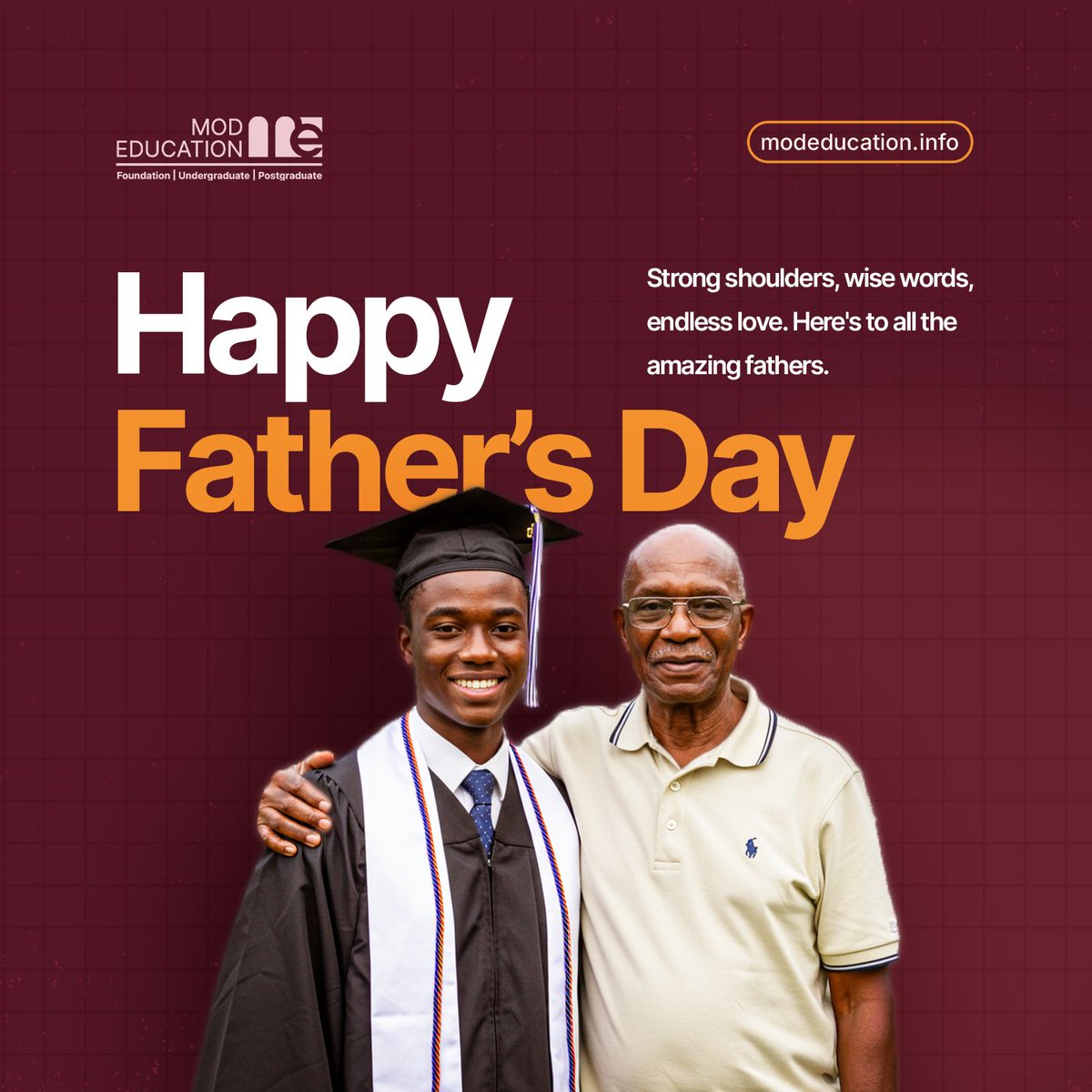 modedunigeria's tweet photo. Today, we celebrate the men who lead with strength, love with intention, and guide with wisdom.

You are seen. You are appreciated. You are celebrated. ❤️

Happy Father’s Day

#fathersday #modeducation #fatherhood #fathersday2025 https://t.co/vUjDTaL4oG