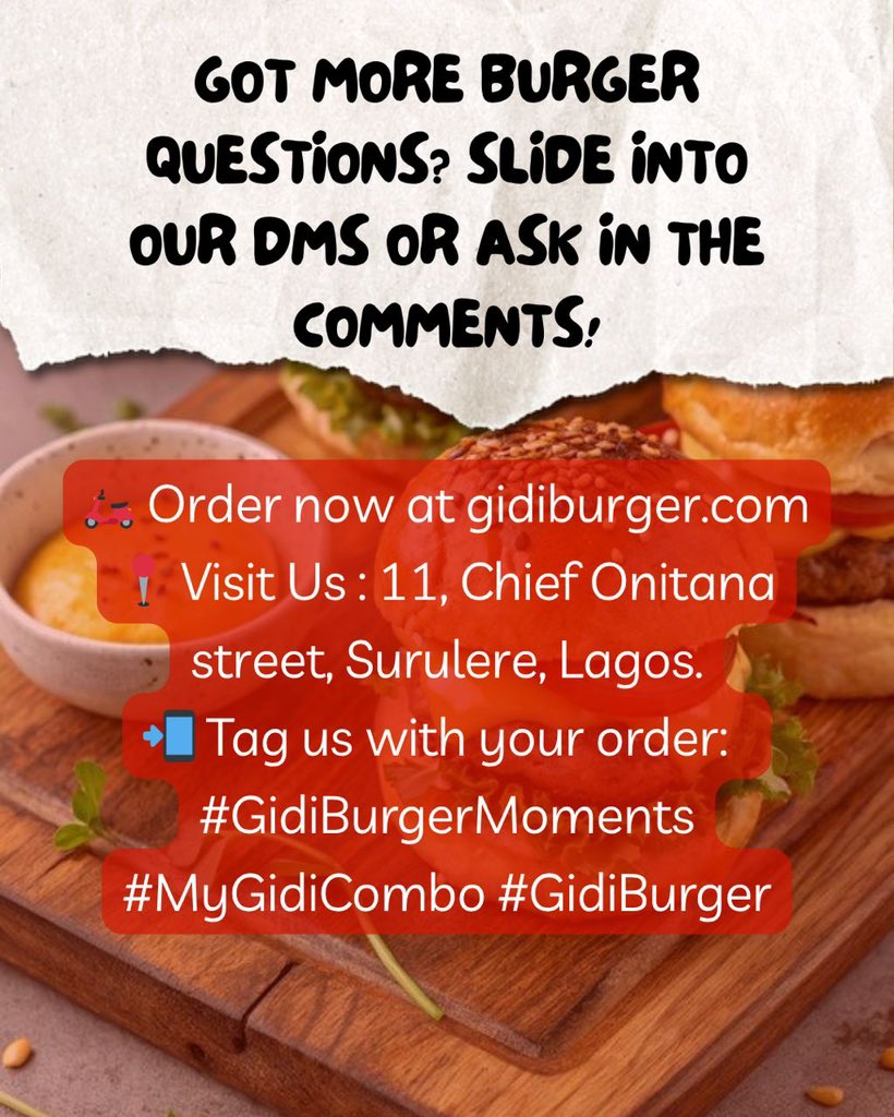The Best Burgers In Lagos tweet media