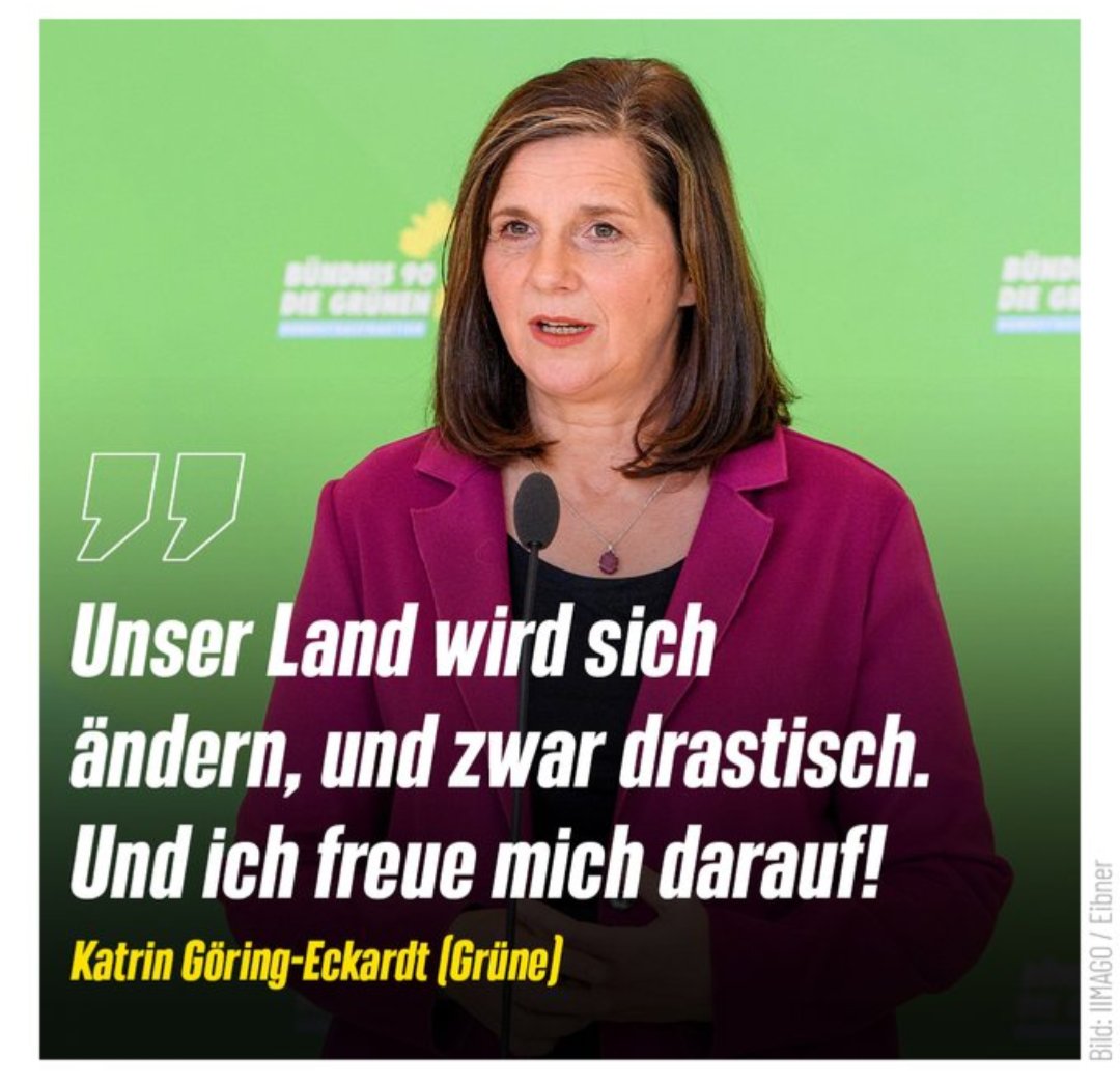 Fussel676's tweet image. Katrin Göring-Eckardt möchte nicht mehr, dass sie mit diesem bekannten Satz zitiert wird. Wer sie für eine kompetente Politikerin hält, die sich ausnahmslos für das Wohl Deutschlands einsetzt, sollte ihrem Wunsch nachkommen und diesen Beitrag auf gar keinen Fall teilen.