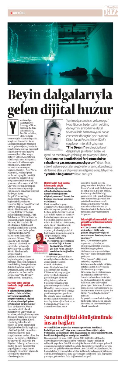 👔Babalar Günü’nde filozof Prof. Dr. Teoman Duralı’yı, oğlu Dr. Deniz Duralı ile konuştuk. 
🎖️Tabii’de yayınlanan Siyah Bere dizisini yapımcı Sadi Canpolat ile oyuncular İlhan Şen, Erkan Sever ve Doğukan Polat anlattı.
🧠Yeni medya sanatçısı Nora Gibson’ın “The Dream”i, IDAF’ta.
