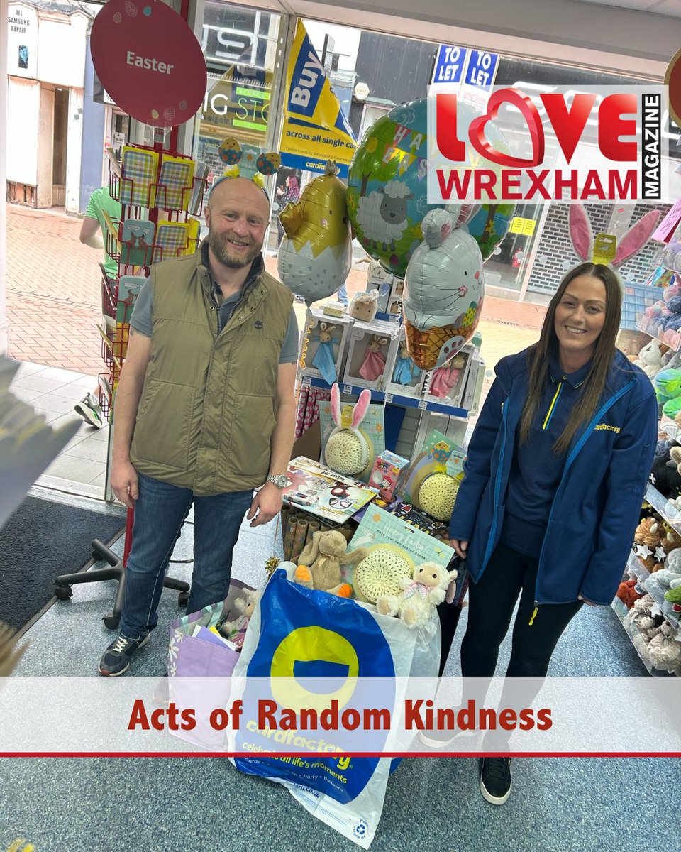 love_wrexham's tweet photo. Acts of Random Kindness charity has wowed the community.: https://t.co/nj5psBuXpK
To advertise, visit https://t.co/PNlsLjWp6H 💻📱
#actsofrandomkindness #northwalessocial #nw4b https://t.co/nASAPKaK6O