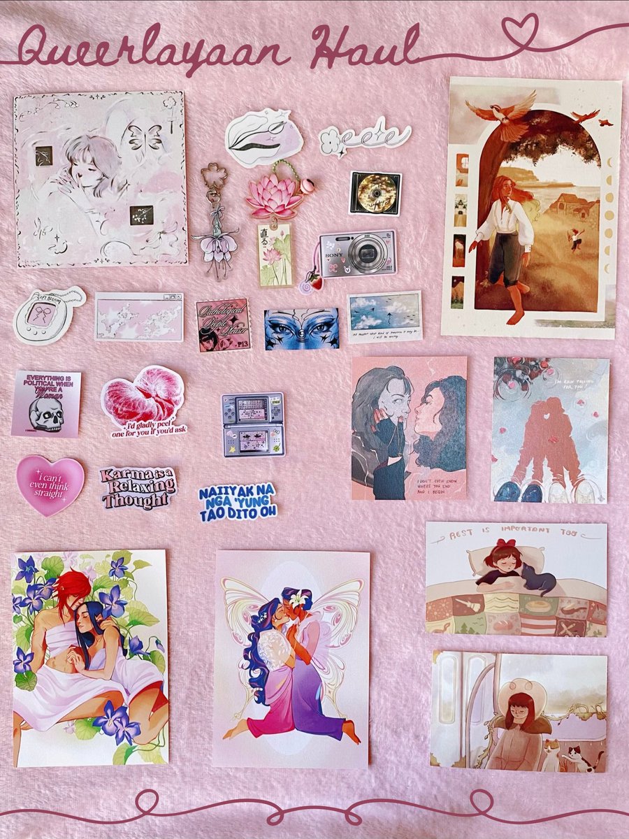 rue β‘ yellowjackets brainrot (@lavienrues) on Twitter photo βΛΰΏ queerlayaan haul! ππΛβ
it's just a small haul compared to my gastos last year but sooo happy with my purchases. love these artworks and merch from the following talented artists: <a href="/soft_bloom_/">tabby Λ. π</a> <a href="/artistnawmi/">nawmi πͺ·</a> <a href="/pandesaii/">SAI π³οΈβπ ౨ৠLOV3 LABAN 06/28 !!</a> <a href="/jiyaneru/">jannel βΉ</a> <a href="/wispytulips/">Mai π</a> and bewildered studios π«ΆπΌβ¨ βΛΰΏ queerlayaan haul! ππΛβ
it's just a small haul compared to my gastos last year but sooo happy with my purchases. love these artworks and merch from the following talented artists: <a href="/soft_bloom_/">tabby Λ. π</a> <a href="/artistnawmi/">nawmi πͺ·</a> <a href="/pandesaii/">SAI π³οΈβπ ౨ৠLOV3 LABAN 06/28 !!</a> <a href="/jiyaneru/">jannel βΉ</a> <a href="/wispytulips/">Mai π</a> and bewildered studios π«ΆπΌβ¨