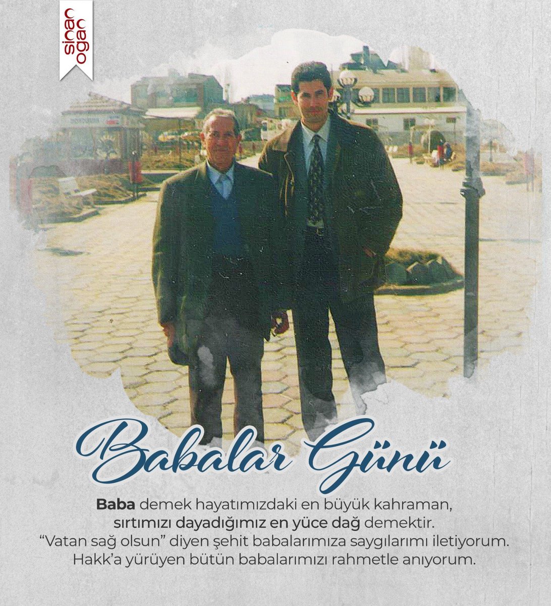 Başta baba olan şehitlerimiz ve şehit babalarımız olmak üzere; evlatlarına sadece yuva değil, vatan sevgisi ve onurlu bir gelecek bırakan tüm babaların #BabalarGünü kutlu olsun. Bu ülkenin güçlü yarınları, fedakâr babaların omuzlarında yükseliyor. 🇹🇷
