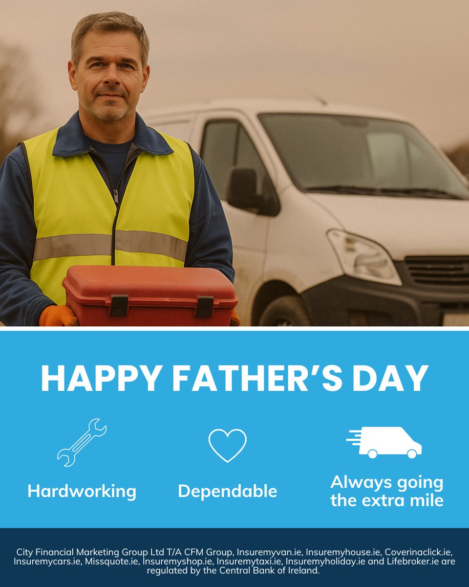 Here’s to the dads who get the job done — on the road and at home. Happy Father’s Day to all the legends behind the wheel 🚐❤️

#insuremyvan #fathersday #everydayhero #ad