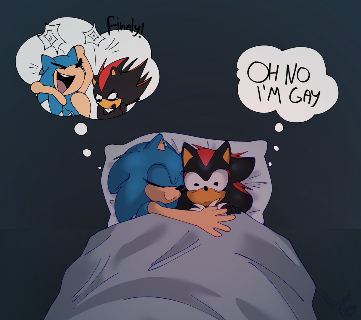 Gay hedgehogs for y'all <3

#sonadow #SonicTheHedeghog #ShadowTheHedegehog #Sonicart