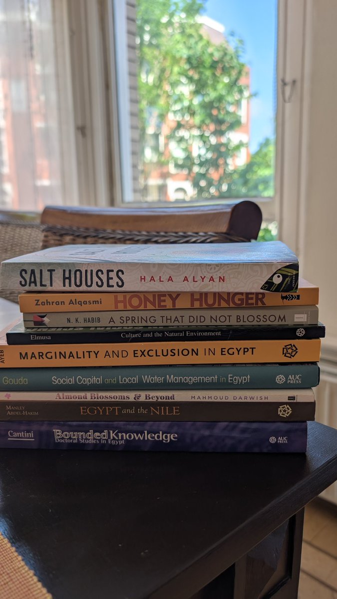 amitangshu's tweet photo. I was so lucky that Diwan's bookshop in Zamalek, #Cairo is open till 11 in the night. I reached at 10, and breathless browsing of the shelves just for an hour produced a rich haul. Looking forward to reading @Habib_Ayeb's book on #Marginality and Exclusion in #Egypt. https://t.co/yWMkXbmPUy