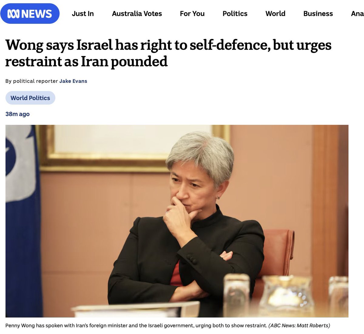 How much 'restraint' would Australia show if someone called you a 'cancerous tumor' that must be eliminated and then sent 26 million Australians running to the bomb shelter, after they were pounded with ballistic missiles?