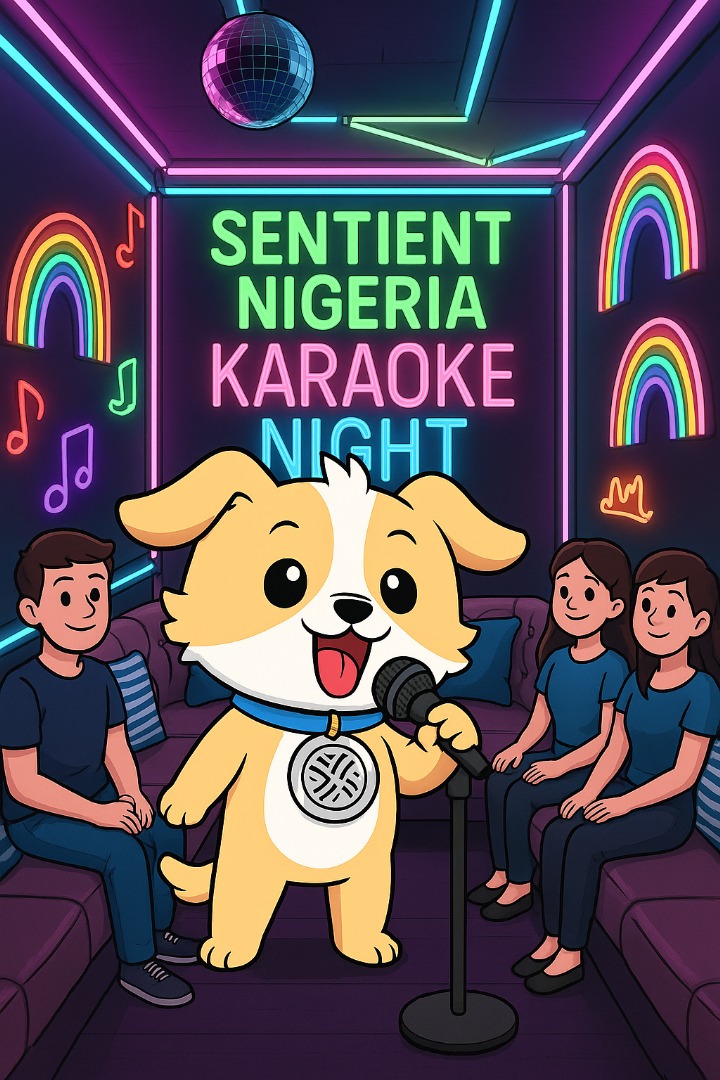 lightvicto77908's tweet photo. Sunday Funday! 🌟 Join us @SentientAGI Nigeria's Regional Karaoke Night! 🎤🕺 5pm Today!🕰️ Sing your heart out with fellow Sentient enthusiasts! 🎶 Let's make some unforgettable memories! 😊 #SentientNigeria #KaraokeNight #SundayFunday" https://t.co/SNS9hRMKKS