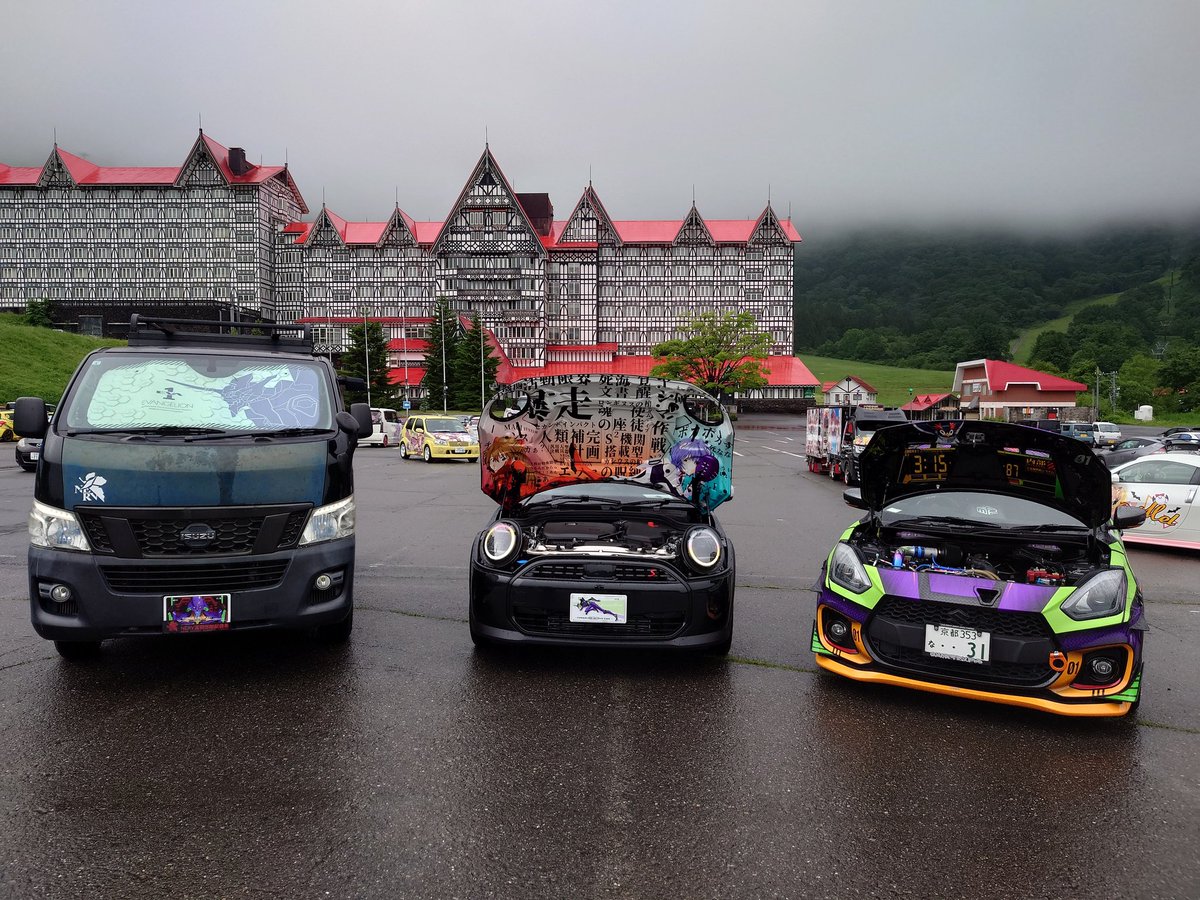 peerless_tarui's tweet image. 念願のエヴァ痛車合わせ！！