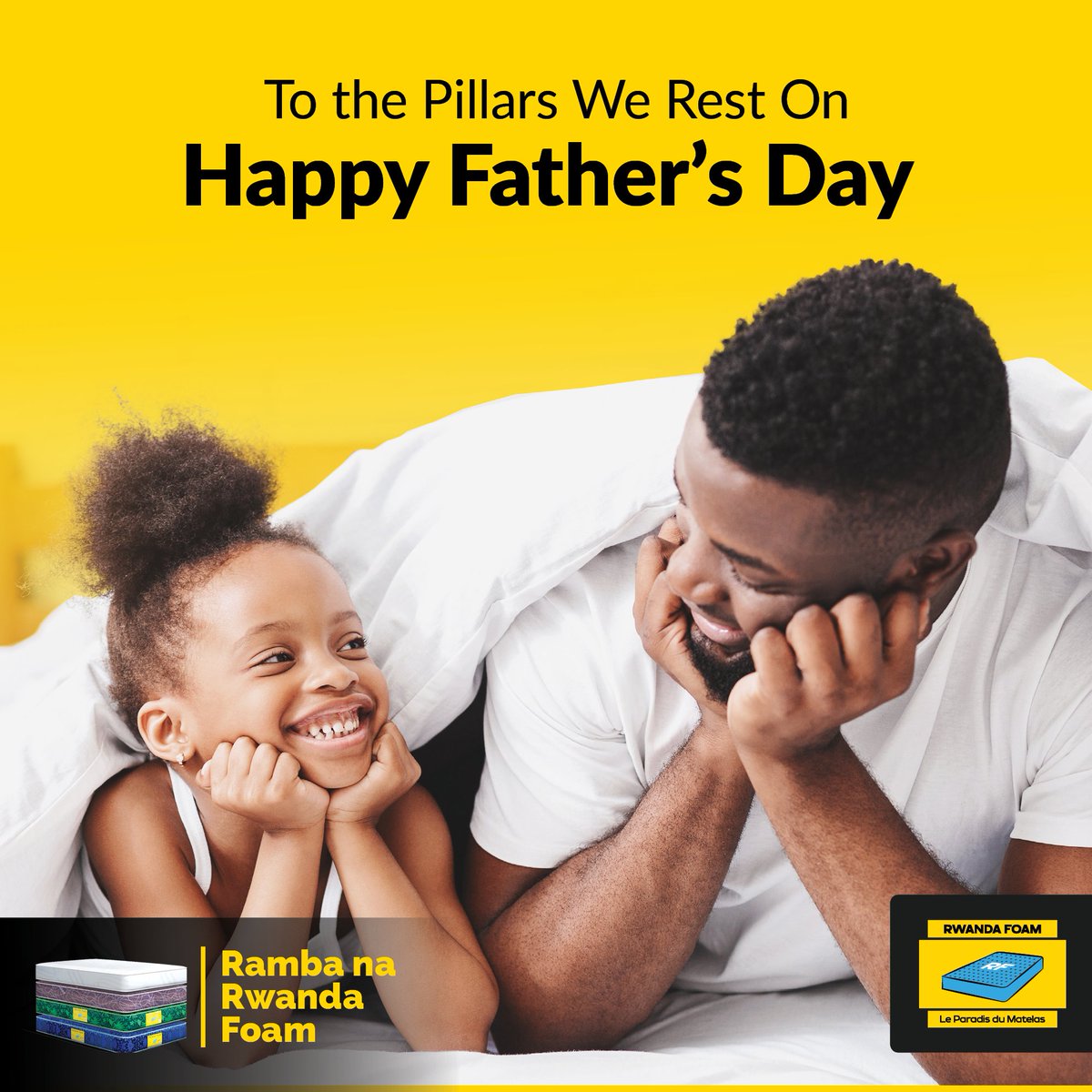 Behind every strong child is a father who believed first. Here’s to the quiet heroes who shaped us, Happy Father’s Day. 💙 #FatherFigure #Fathersday #RambaNaRwandaFoam