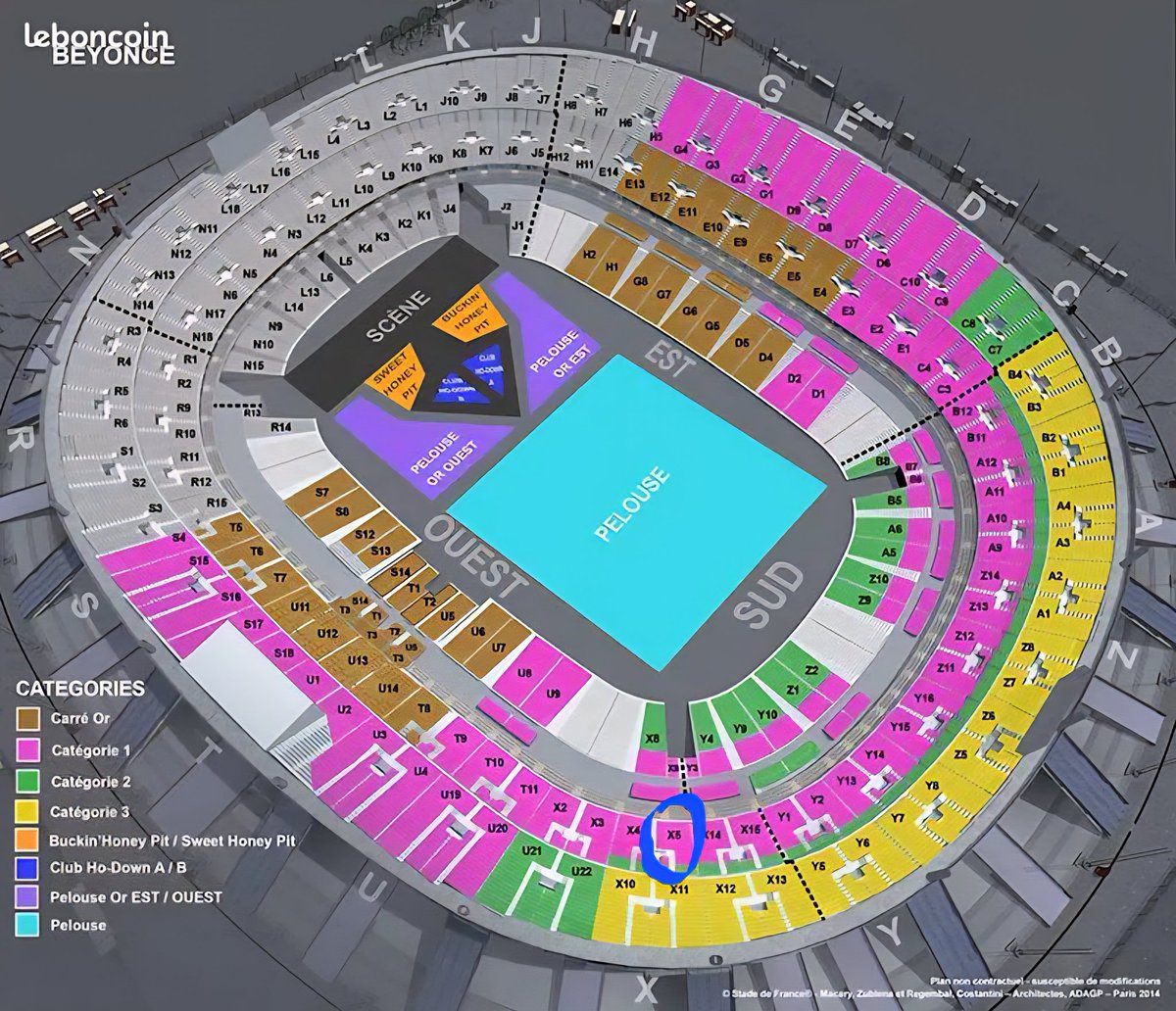 SteeveJ's tweet photo. Bonjour,
Je vends une place en cat1 pour le 21 juin au Stade de France au prix d'achat sur le site de mon CE (178€).
Placement en X5, rang 43 place 37.
Je serai au concert en VIP4, place que j'ai eue après l'achat de cette catégorie 1... #CowboyCarterTour #Beyonce https://t.co/XmxmbFmsOt