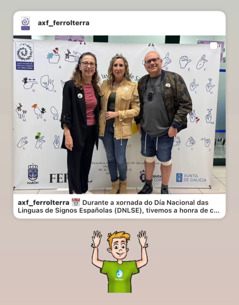 La delegada de la Xunta en Ferrol se suma a la celebración del Día Nacional de las Lenguas de Signos Españolas xunta.gal/notas-de-prens…