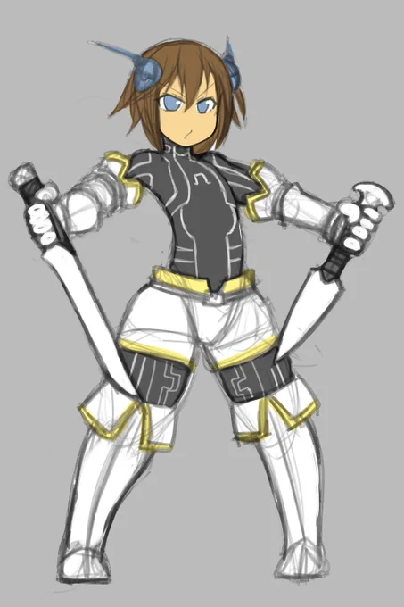 #創作 #オリジナル キャラデザ練習